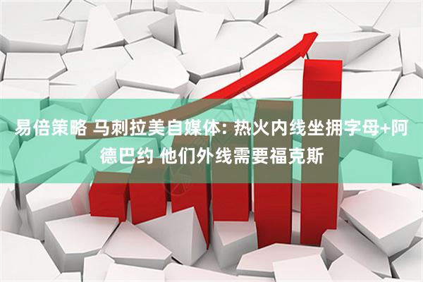 易倍策略 马刺拉美自媒体: 热火内线坐拥字母+阿德巴约 他们外线需要福克斯