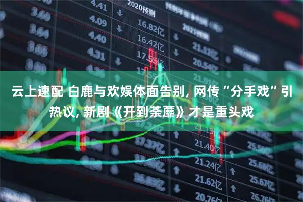 云上速配 白鹿与欢娱体面告别, 网传“分手戏”引热议, 新剧《开到荼蘼》才是重头戏