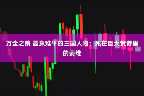 万全之策 最意难平的三国人物：死在巨大荒谬里的姜维