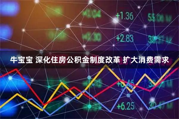 牛宝宝 深化住房公积金制度改革 扩大消费需求