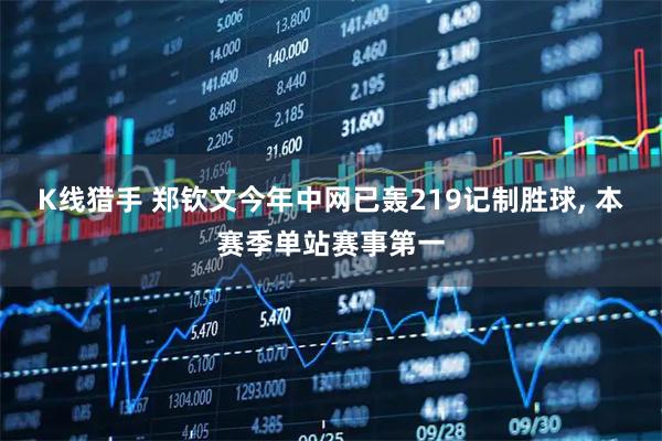 K线猎手 郑钦文今年中网已轰219记制胜球, 本赛季单站赛事第一